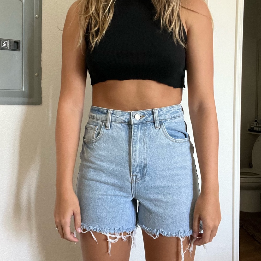 denim shorts